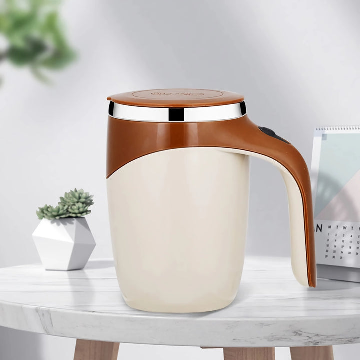 Smart Magnetic Stirring Mug - Stainless Steel Automatic Mixer for Coffee and Milk