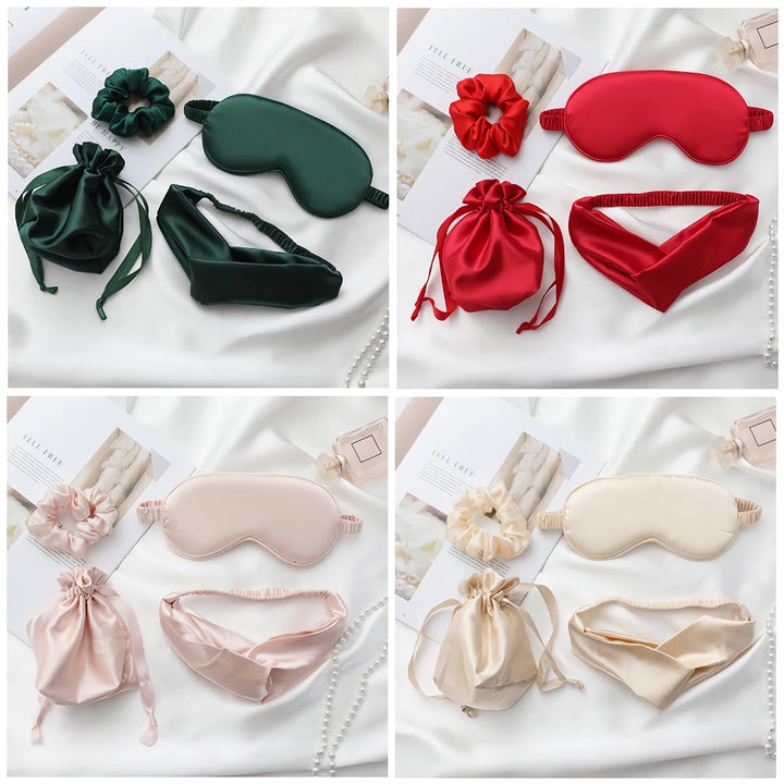 Silk Eye Mask and Hair Rope Set