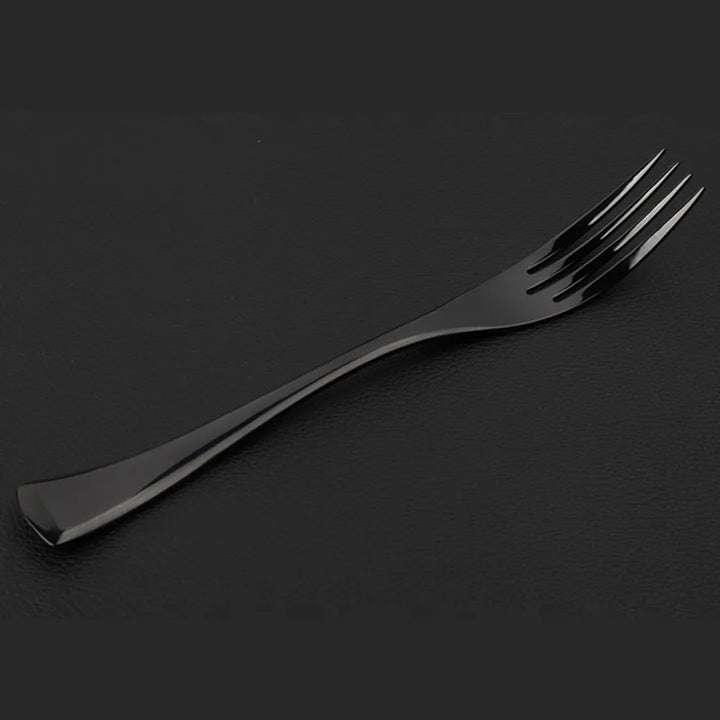 Classical Black Rose Cutlery Set