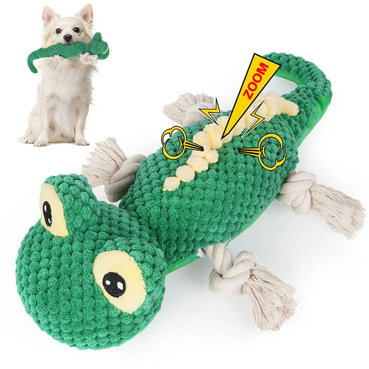 Plush Lizard Squeaky Dog Toy