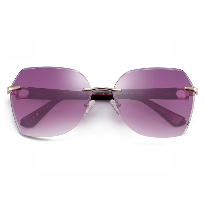 Trendy Gradient UV Protection Geometric Sunglasses