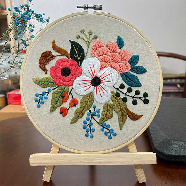 DIY Floral Embroidery Kit