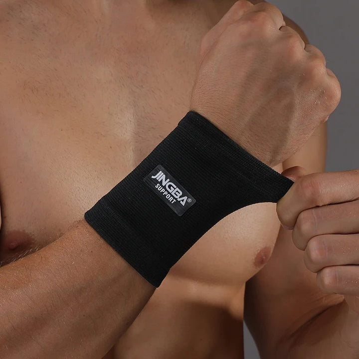 Elastic Nylon Wristband Support for Fitness and Sports