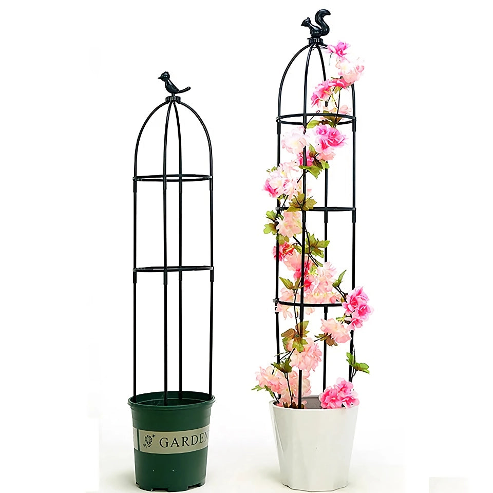 Adjustable 2/3-Tier Garden Trellis for Climbing Plants and Flowers