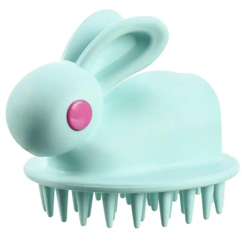 Portable Silicone Scalp Massage Shampoo Brush