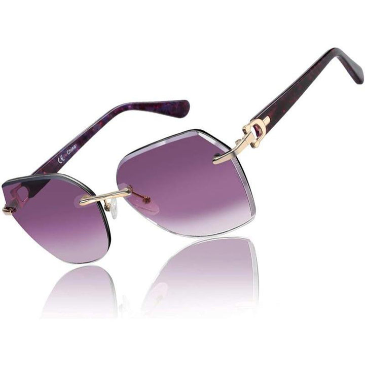 Trendy Gradient UV Protection Geometric Sunglasses