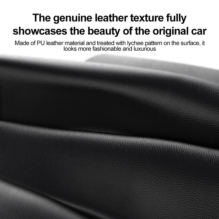 Waterproof PU Leather Car Trash Bag - Magnetic, Leak-Proof, Backseat Organizer