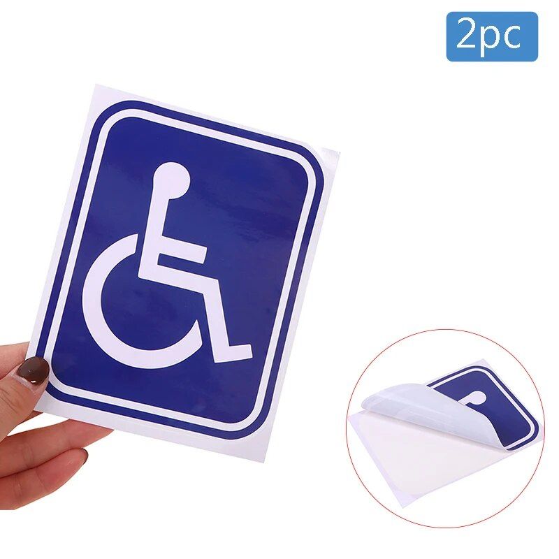 Weatherproof Disability Mobility Parking Decals for Vehicles