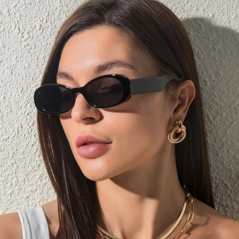 Retro Oval Sunglasses