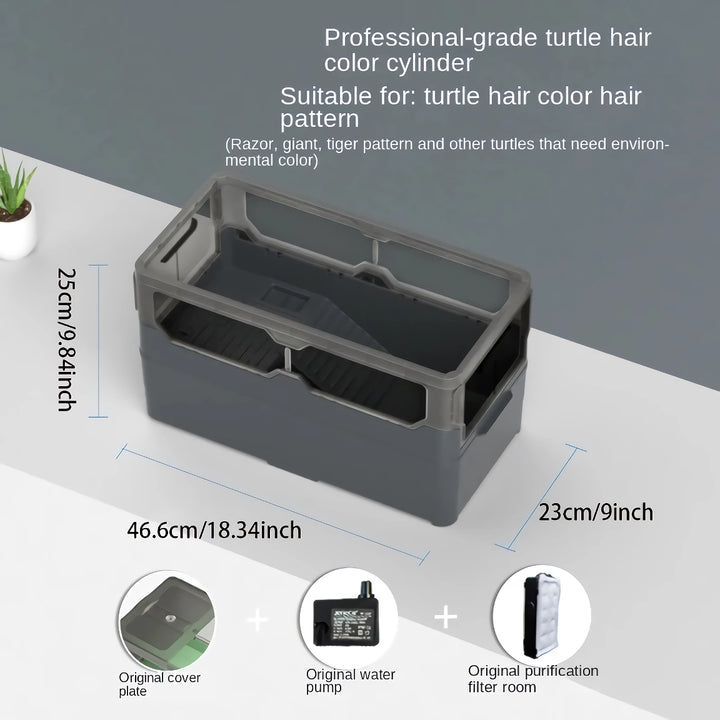 Brazilian Turtle Tank with Drying Platform - Anti-Escape Aquarium