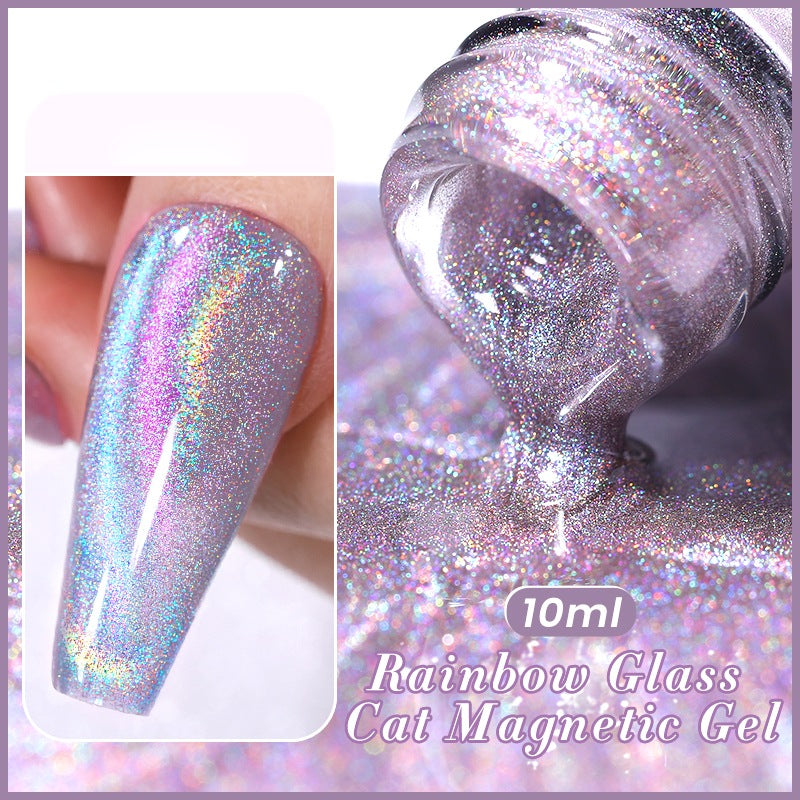 10ML Reflective Moonlight Cat Magnetic Gel Nail Polish