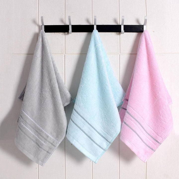 Thick Striped 100% Cotton Face and Hand Towel