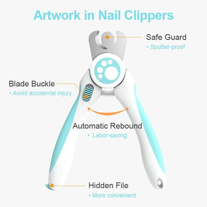 Easy-Grip Pet Nail Clippers for Dogs & Cats