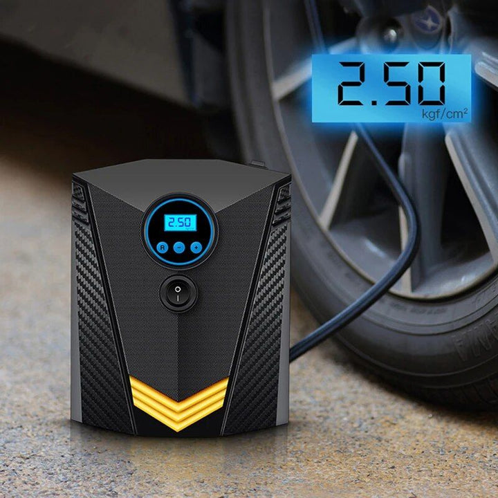 Digital Car Tire Inflatable Pump with LED Illumination and Auto Air Compressor