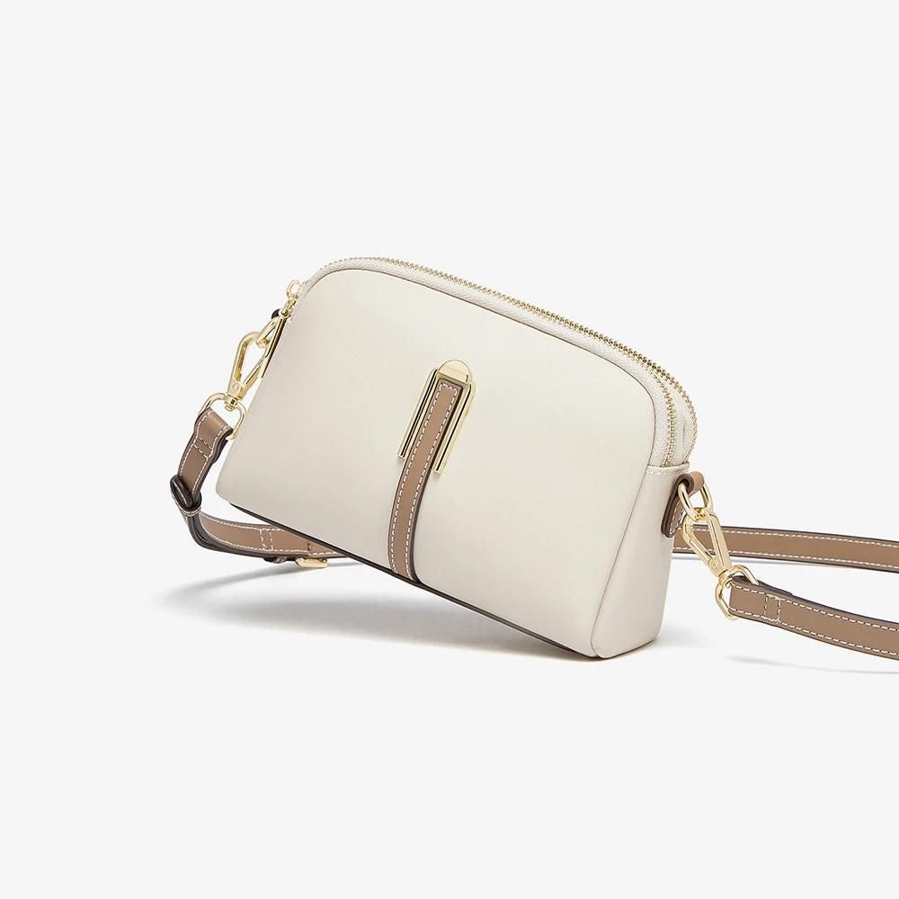 Elegant Leather Crossbody & Shoulder Satchel