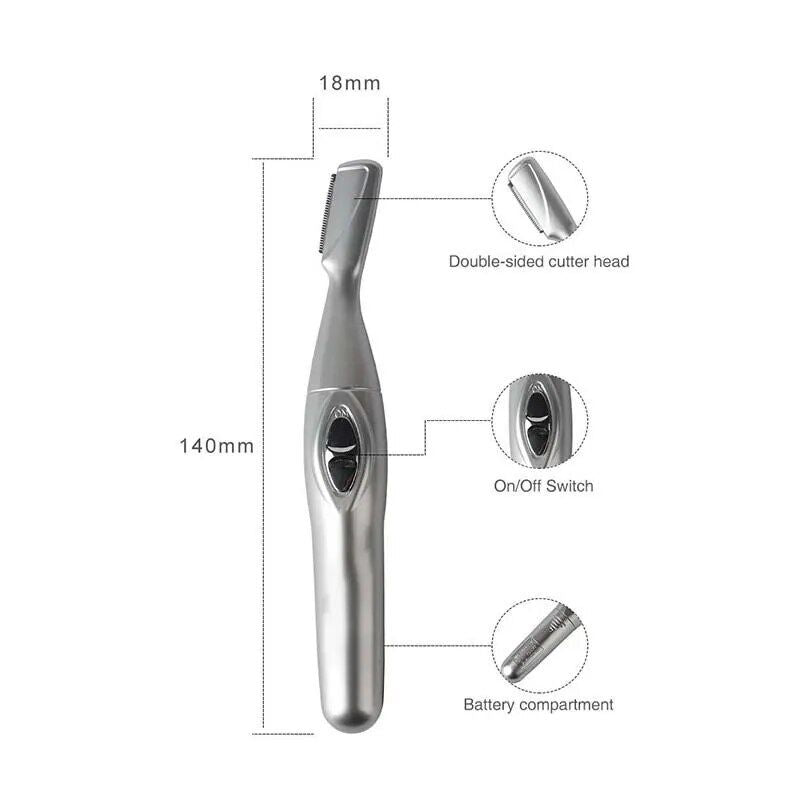 Electric Eyebrow Precision Trimmer: Unisex Beauty Tool