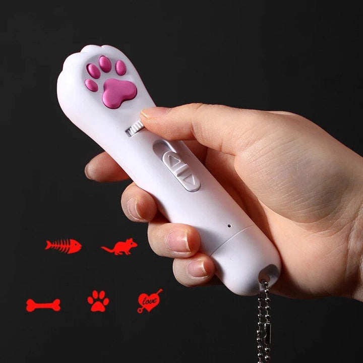 6-in-1 USB Rechargeable Pet Laser Toy with LED & UV Functions