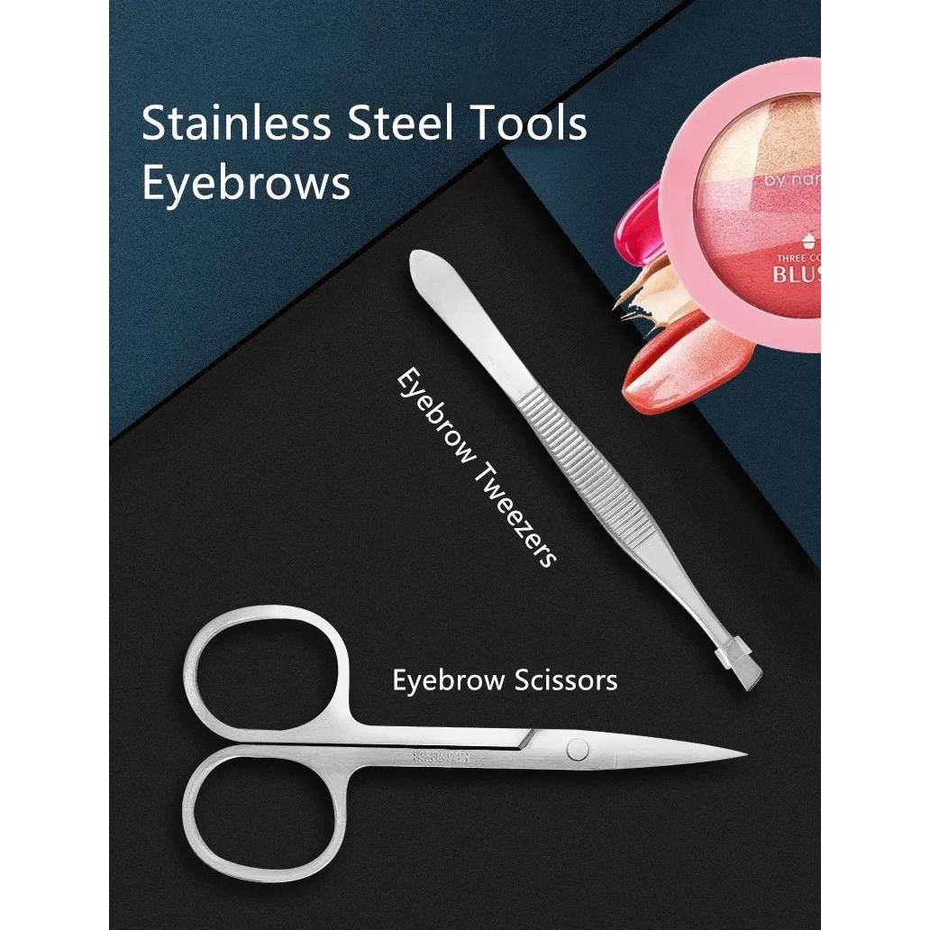 19-in-1 Stainless Steel Manicure Set: Professional Nail Care Kit