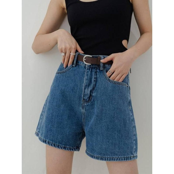 Casual High Waist Denim Shorts