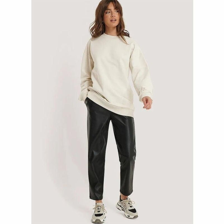 Casual O-Neck Cotton Sweatshirt for Women