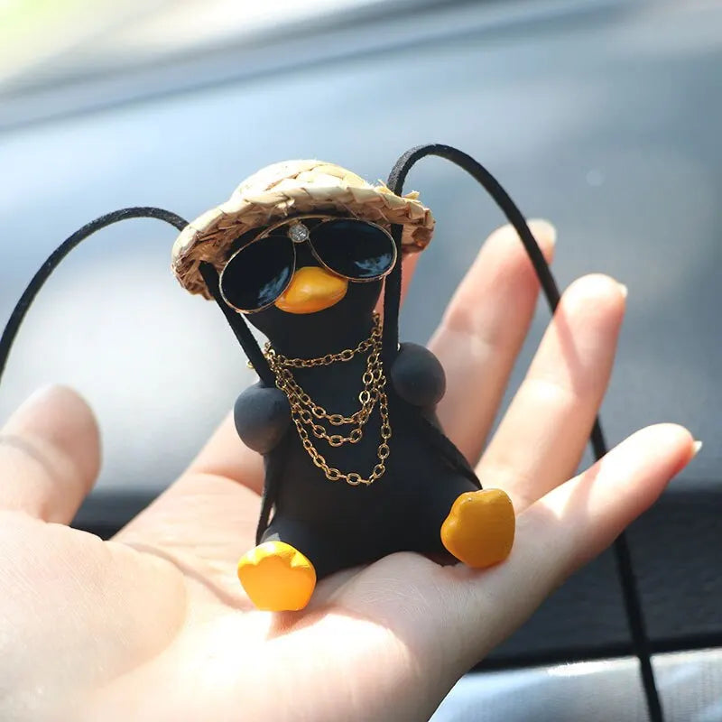 Cute Swinging Duck Car Pendant