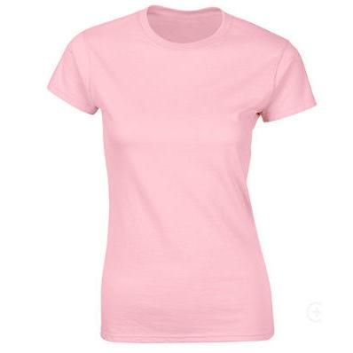 100% Cotton Solid Color Short Sleeve Women's T-Shirt