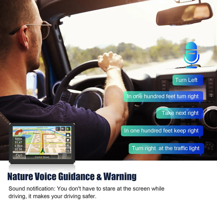 7-Inch GPS Navigation System with HD Touch Screen