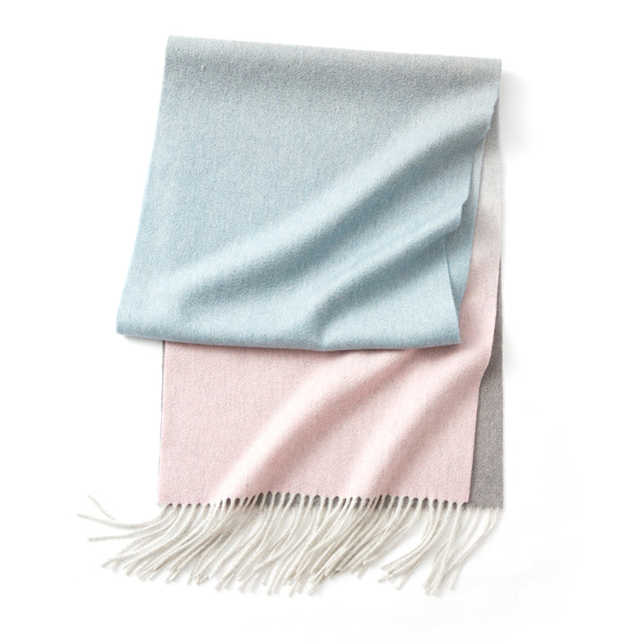 Luxurious Cashmere Scarf with Tassels - Versatile Wrap and Shawl