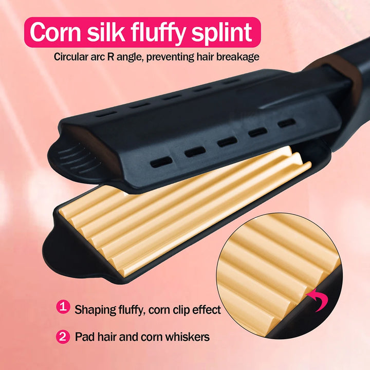 Ceramic Hair Curler & Electric Hair Crimper for Waves and Corrugation