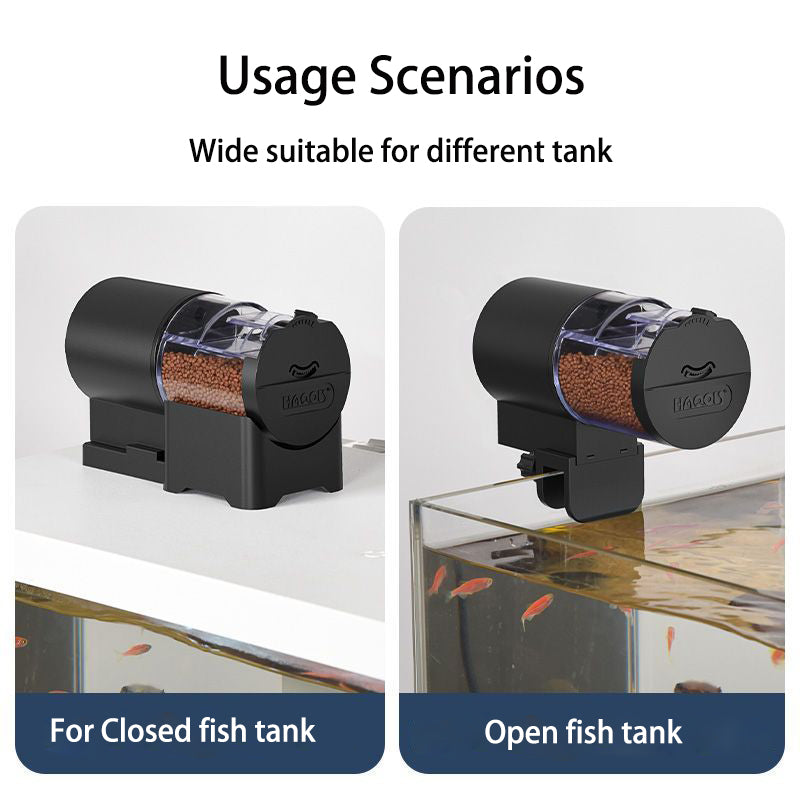 Automatic Aquarium Fish Feeder with Intelligent Timing and 3.4oz Large Capacity