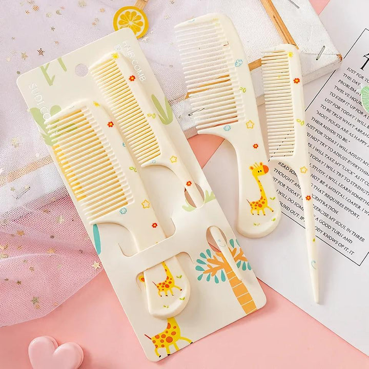 Cute Animal Kids Hairdressing Comb Set