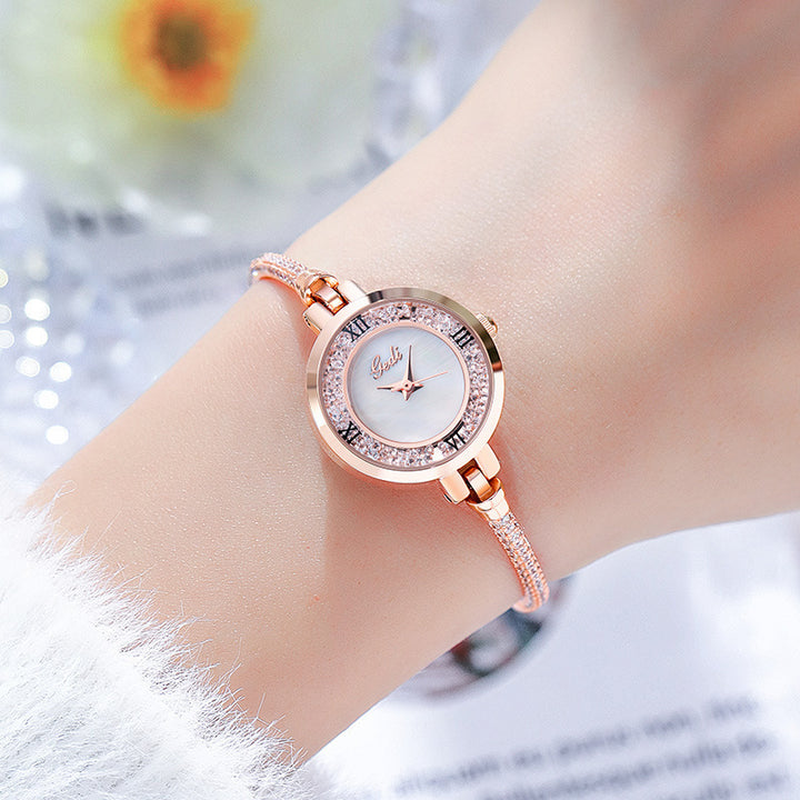 Bracelet Watch Simple Temperament Round Diamond Ladies watch