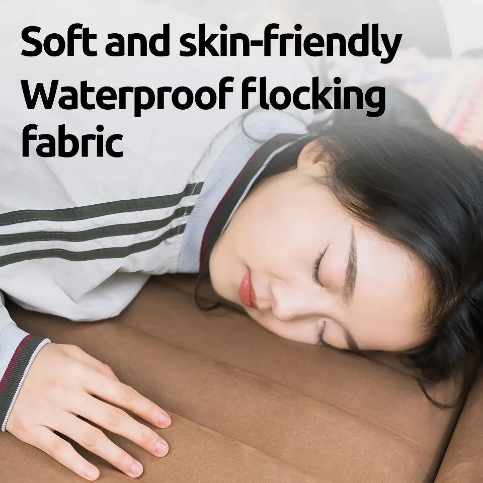 Portable Flocked Air Mattress: Comfort for Camping Adventures