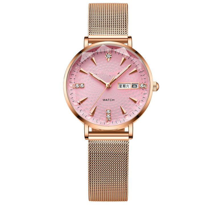 New Women's Fashion Waterproof Glow Quartz Watch