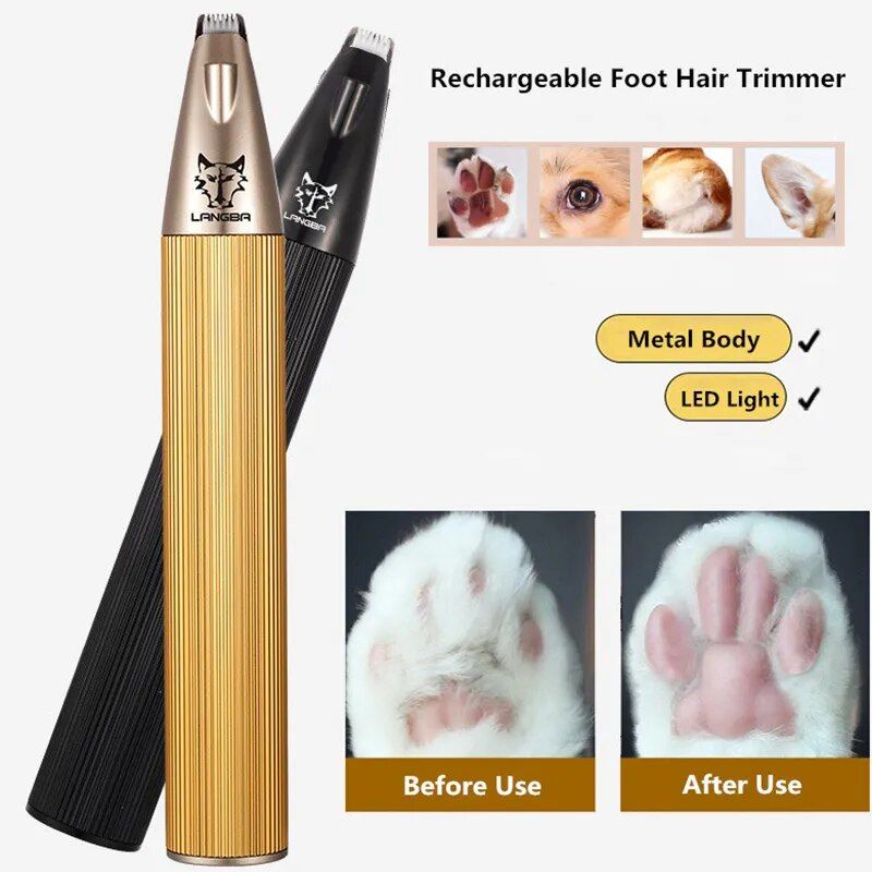 Rechargeable Pet Foot Hair Trimmer for Dogs and Cats