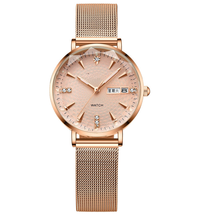 New Women's Fashion Waterproof Glow Quartz Watch