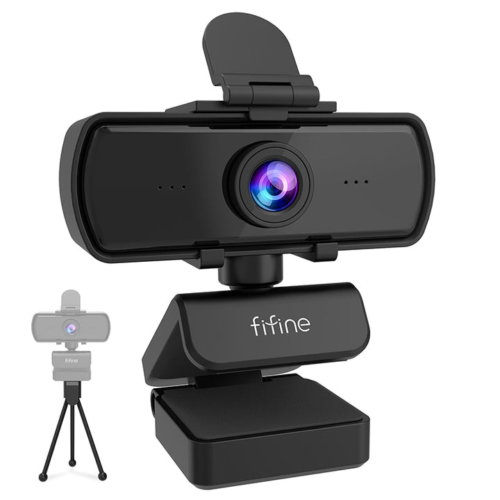 1440p Full HD Webcam with Microphone & Tripod for Desktop & Laptop