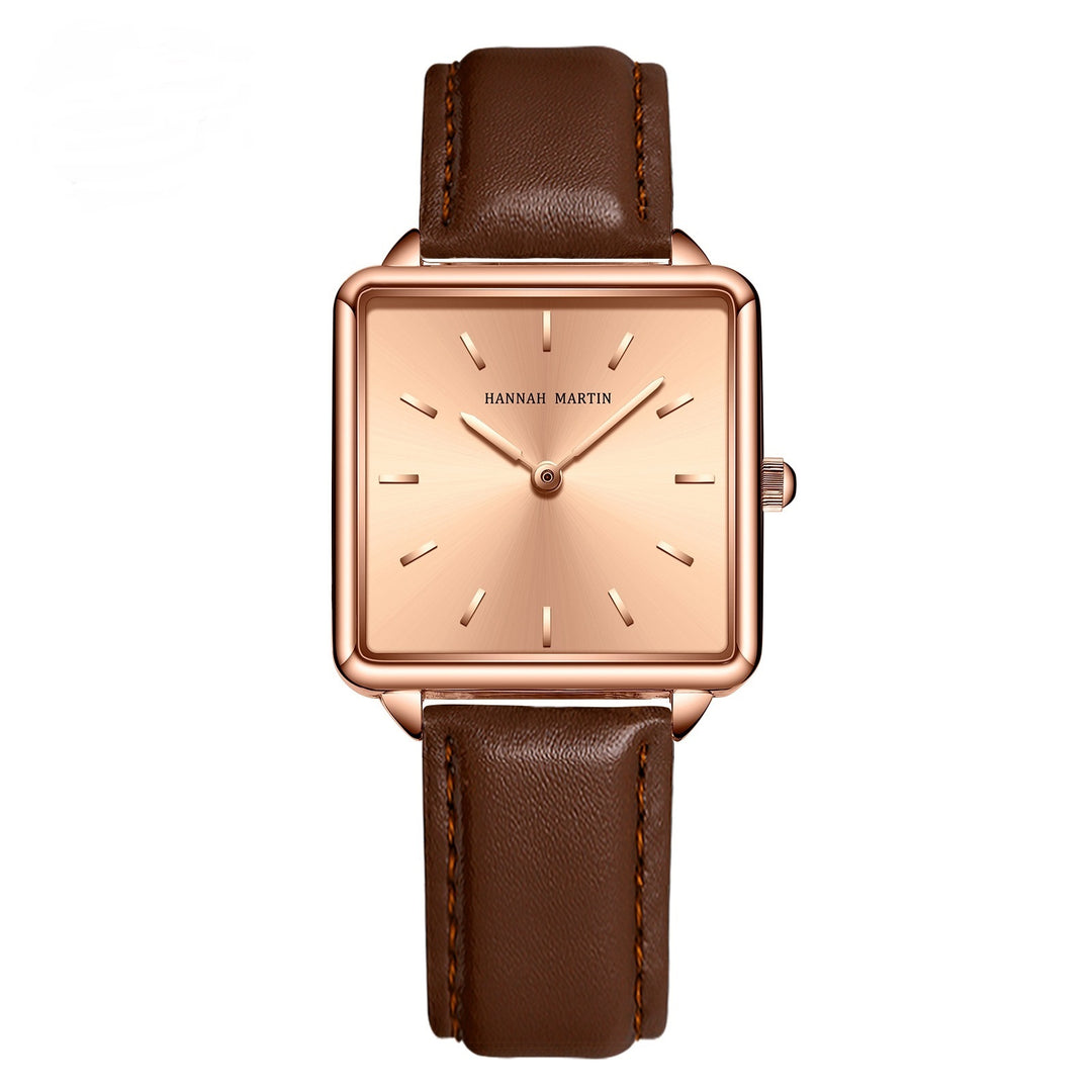 Simple Fashion Casual Watch Luxury Ladies Square Watch