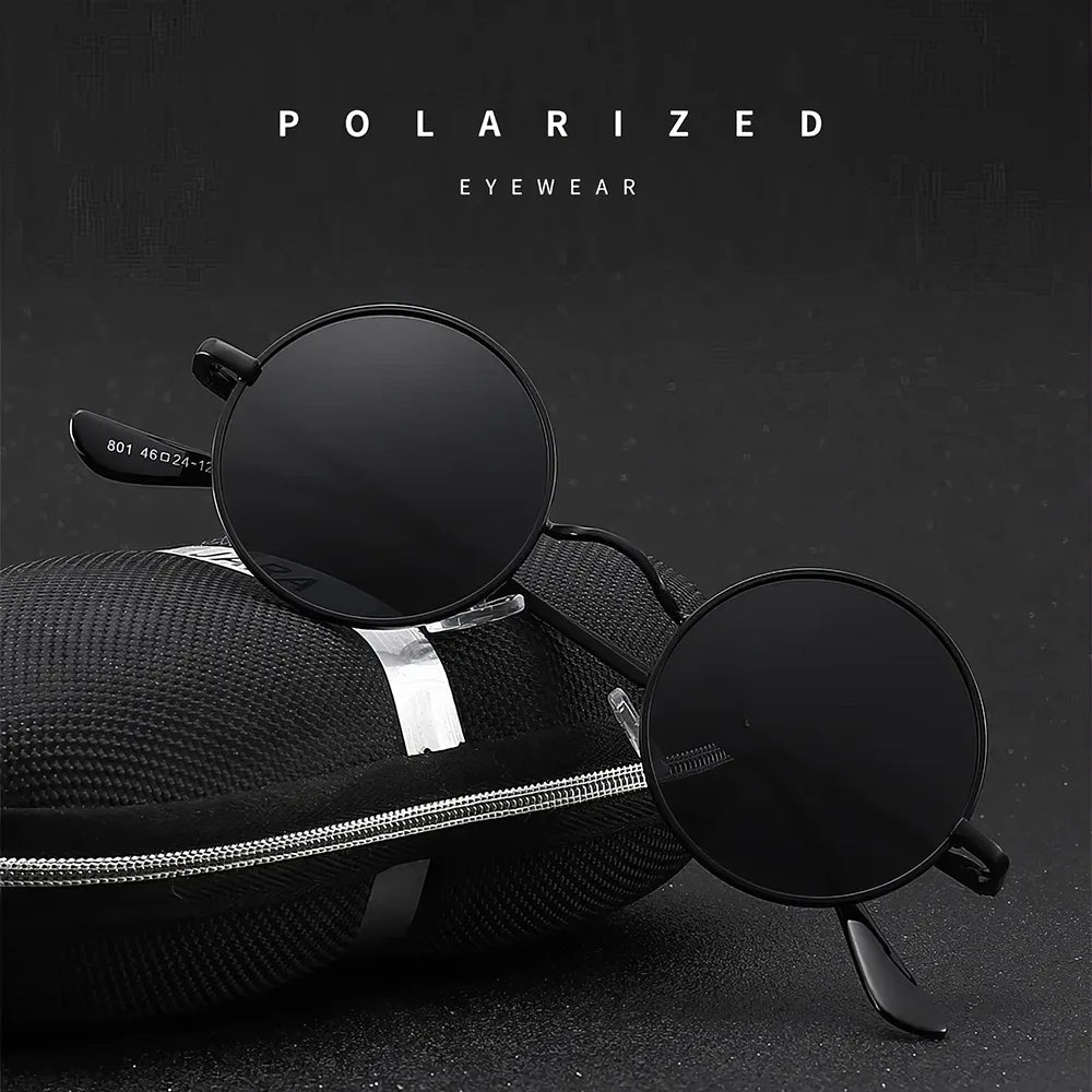 Designer Round Polarized Sunglasses