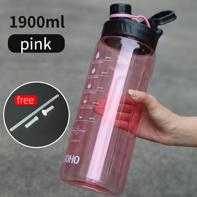 2 Liter Water Bottle With Straw