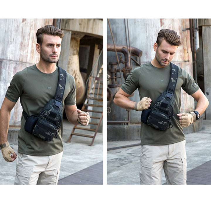 Charging port Canvas Backpack waist bag