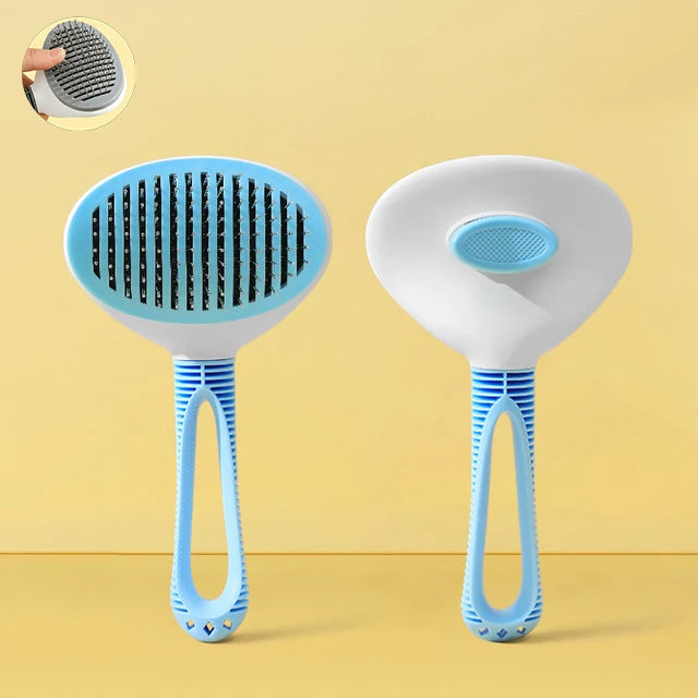 Self-Cleaning Pet Grooming Brush for Cats and Dogs