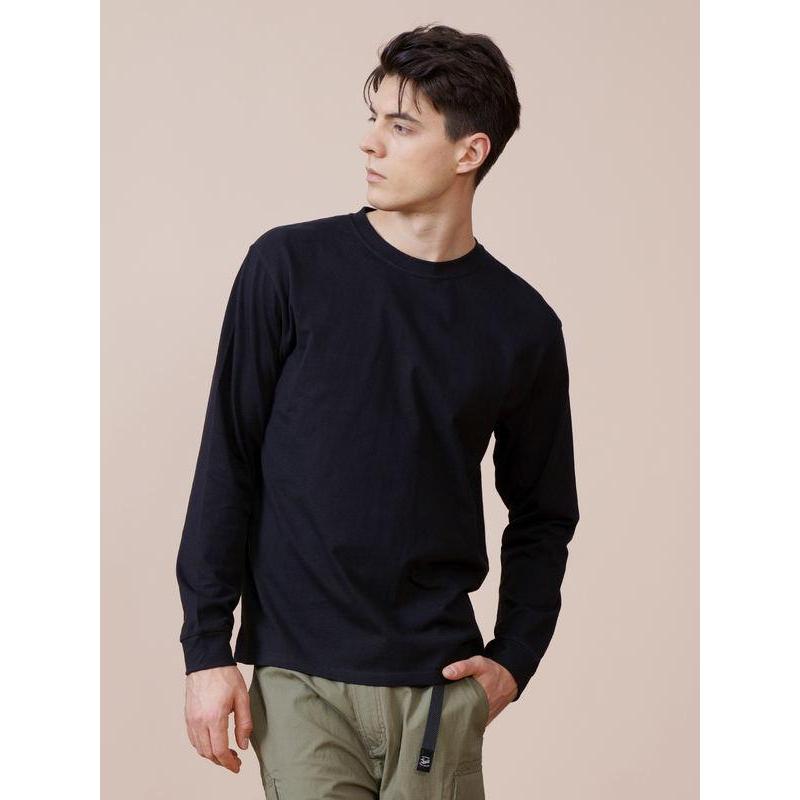 Men's Solid Color Long Sleeve Cotton T-Shirt