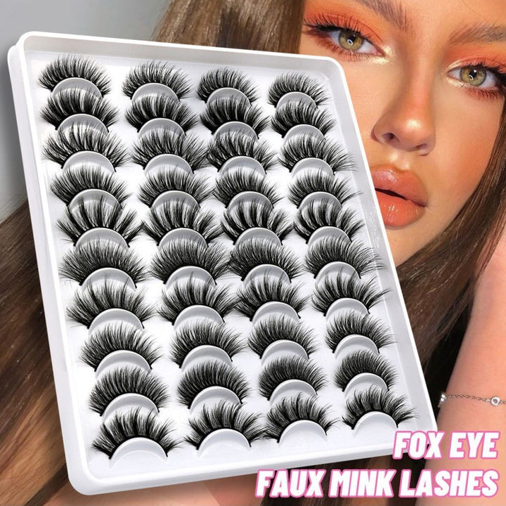 Self-adhesive False Eyelashes In Europe And America 20 Pairs