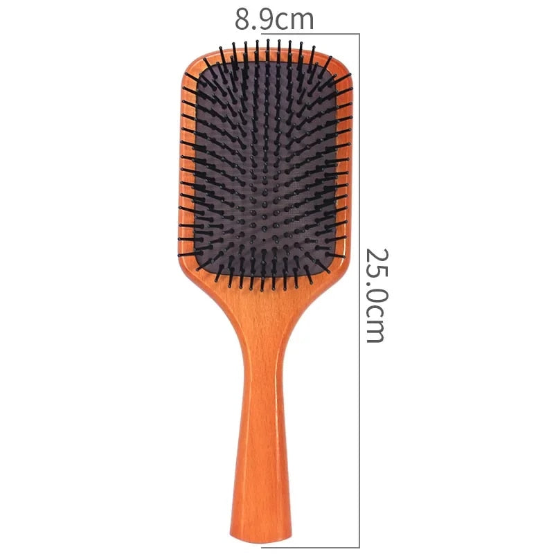 Anti-Static Wooden Air Cushion Hair Brush