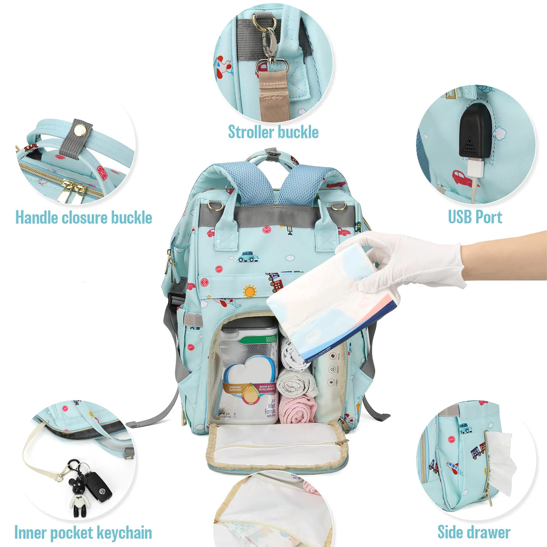 Versatile Baby Diaper Bag Backpack