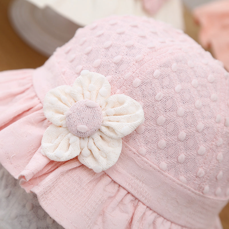 Adorable Baby Sun Hat with Lace Ruffle