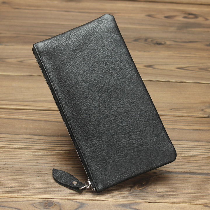 Ultra-Thin Men's Leather Wallet Japanese And Korean Clutch