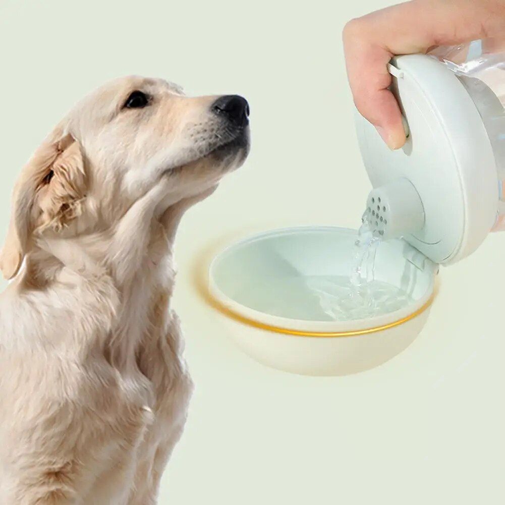 300ml Portable Pet Water Bottle & Travel Bowl for Dogs and Cats