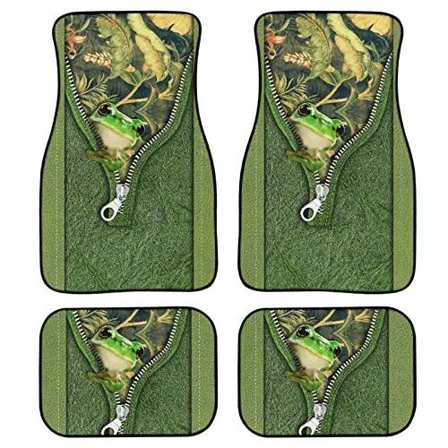 Red Rose Printed All-Weather Car Floor Mats (Set of 4)